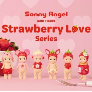 Sonny Angel Strawberry Love Mini Figure Set - Red